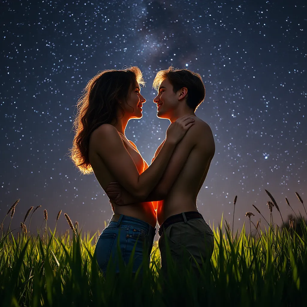 Mystery's Embrace Under Starlight