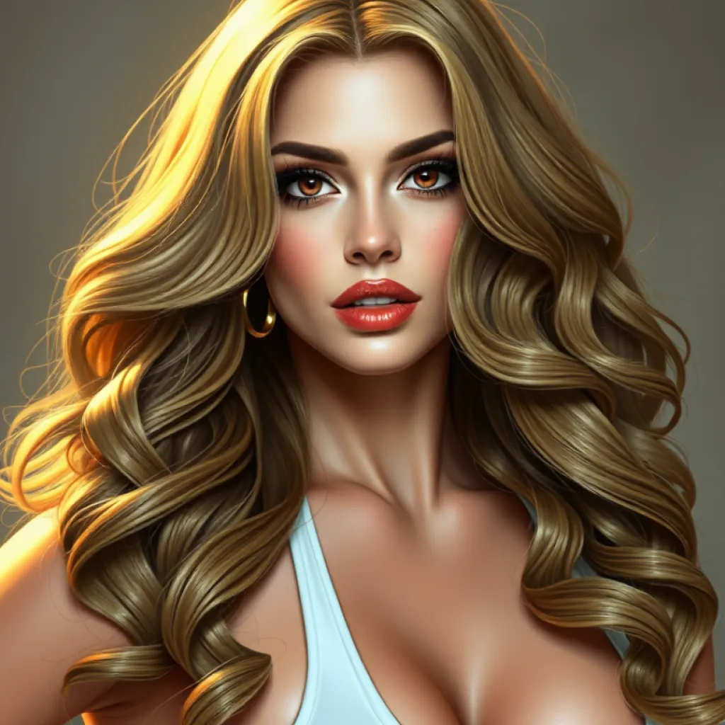 Hyper-Realistic Lindsay Lohan Illustration