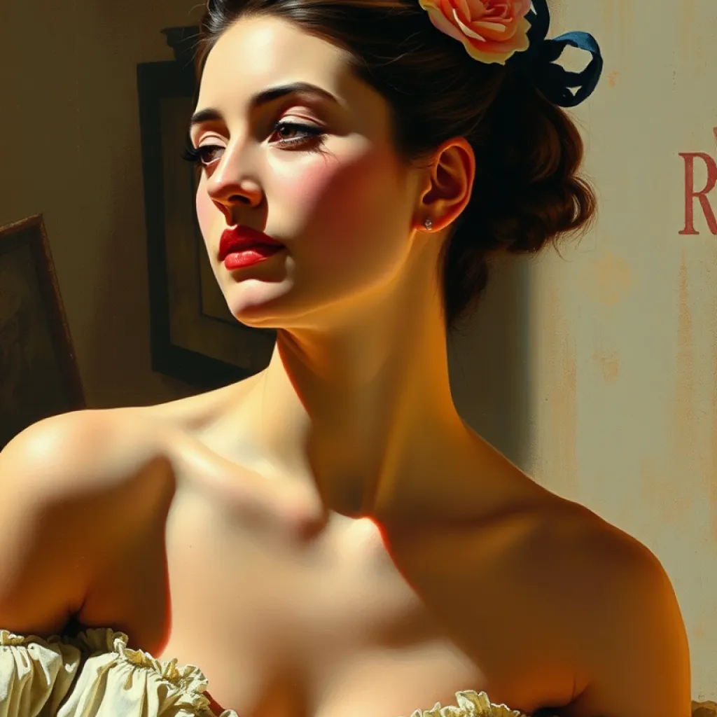 Degas-Inspired Portrait of Monica Bellucci