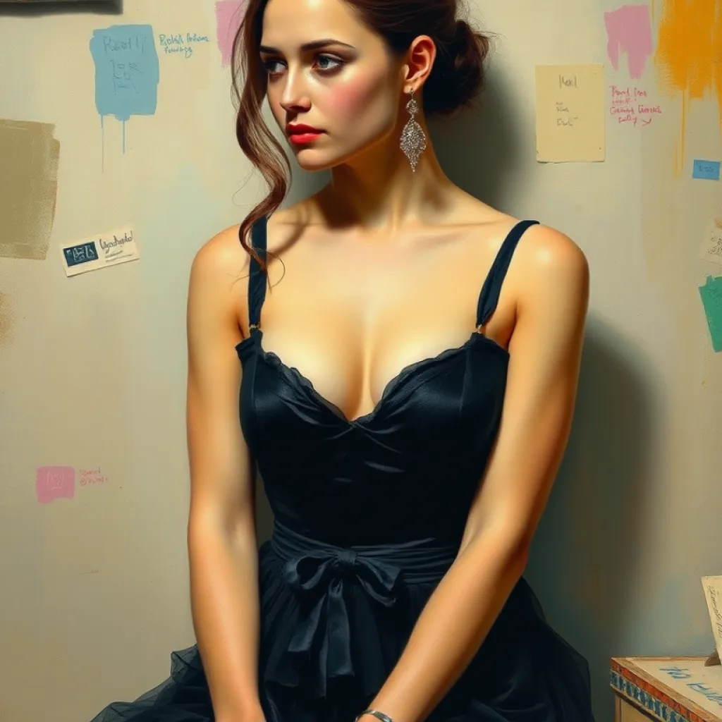 Degas-inspired AI portrait (Natalie Portman)