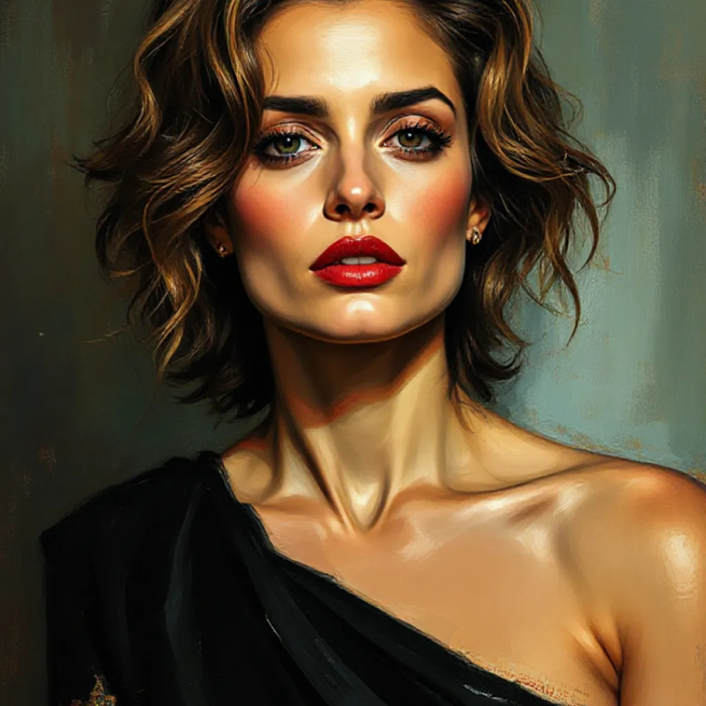 Title: "Rembrandt-inspired Portrait" or "Portrait in the Manner of Rembrandt