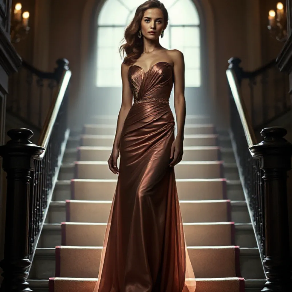 Grand Staircase Chiaroscuro Portrait by Annie Leibovitz