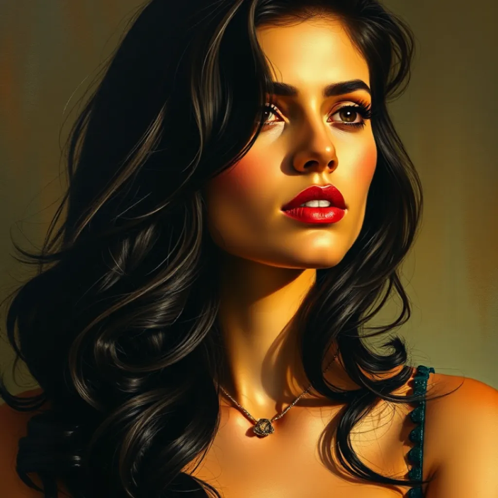 Geometric Stylization of Salma Hayek (Töpfer Inspired)