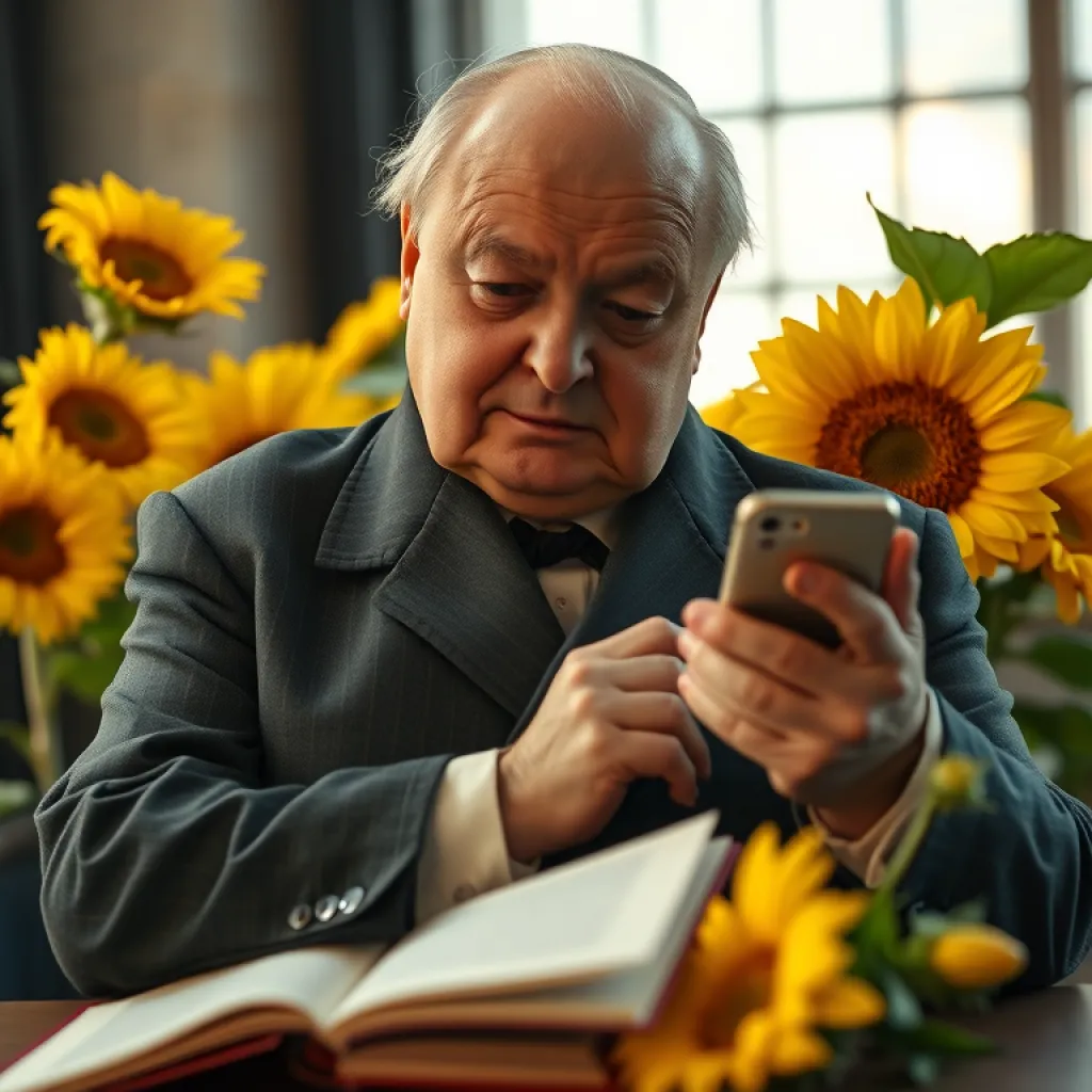 Churchill Contemplates Modernity: iPhone