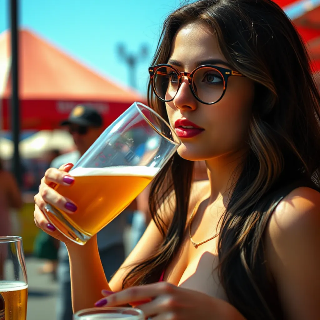 Title: "Nerdy Nymph at Craft Beer Fest