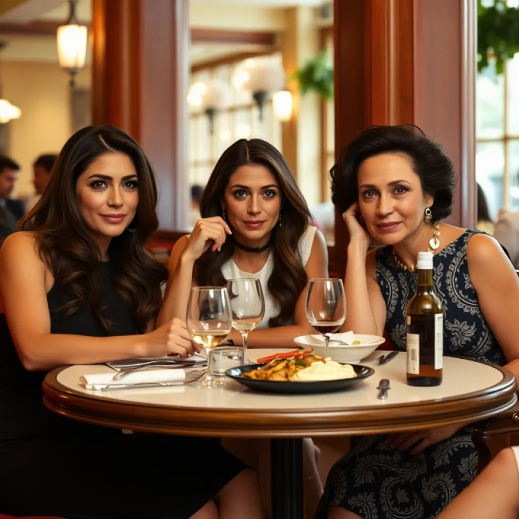 Sofias Dining in an Italian Restaurant