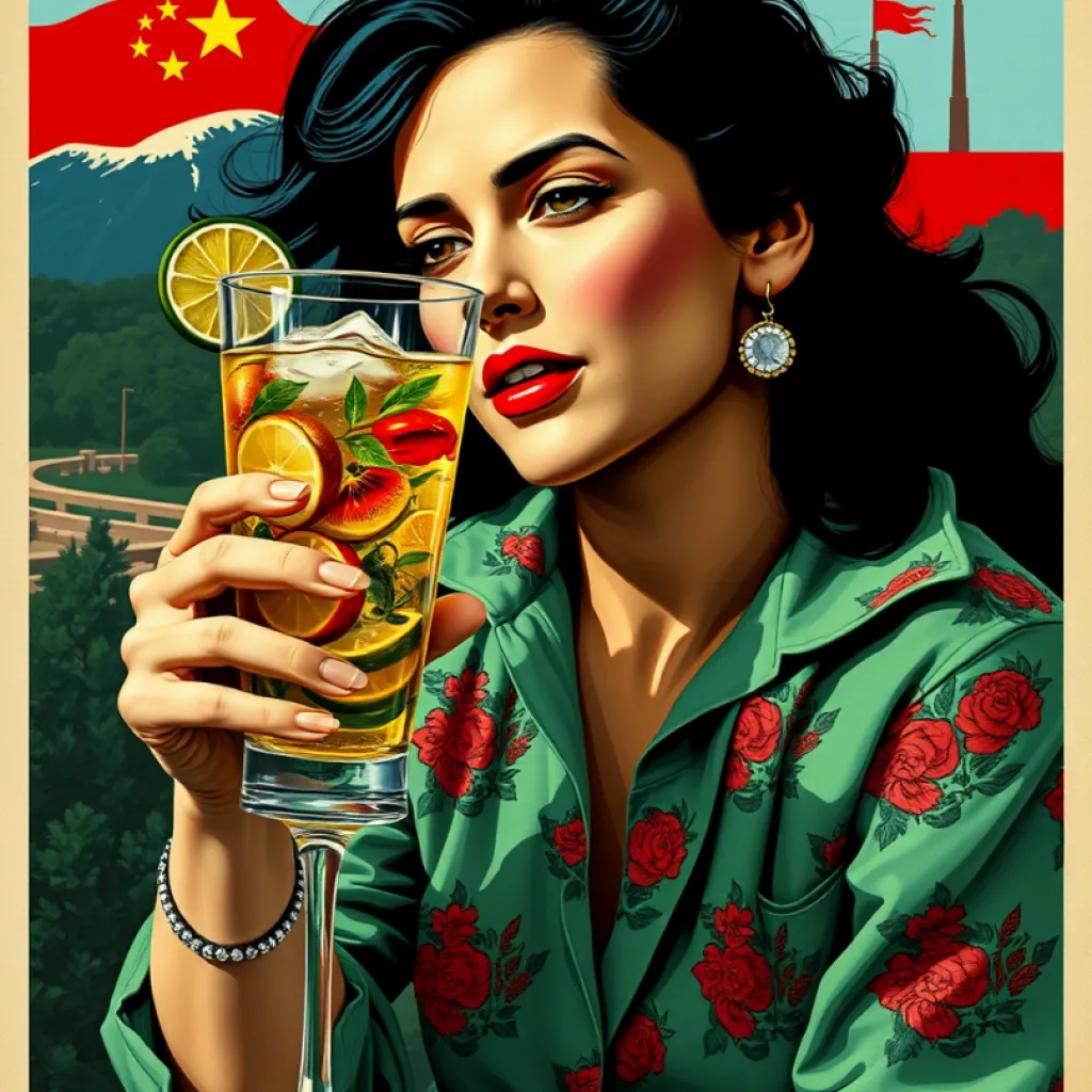 Soviet-Style Mojito Propaganda (Salma Hayek)