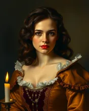 Rembrandt-inspired Penelope Cruz Portrait: A Baroque Masterpiece