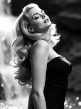 Ethereal Blonde Glamour: 1950s Hollywood Elegance