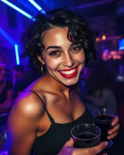 Vibrant Nightclub Empress Glows with Joy