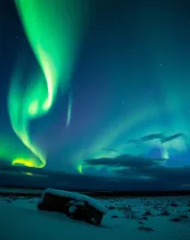 Titled: "Aurora's Unseen Glow