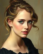 Jennifer Lawrence-inspired Degas Portrait