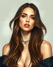 Georges Töpfer-inspired Megan Fox Portrait