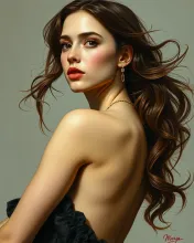 Degas-Inspired Portrait of Megan Fox