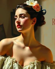 Degas-Inspired Portrait of Monica Bellucci