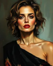Title: "Rembrandt-inspired Portrait" or "Portrait in the Manner of Rembrandt