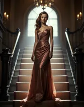 Grand Staircase Chiaroscuro Portrait by Annie Leibovitz