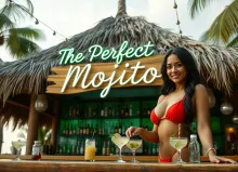 Tropical 'The Perfect Mojito' Bar Scene with Mixologist