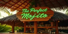 Wide-Angle Shot: Tropical 'The Perfect Mojito' Bar