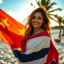 Radiant Ana de Armas on Cuban Beach: Cinematic Heritage Embrace