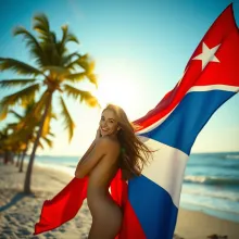 Radiant Ana de Armas on Cuban Beach: Cinematic Heritage Embrace