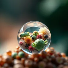 Microcosmic Vibrancy: Waterdrop Micro-Realm