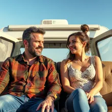 Walter White and Selena Gomez in an RV Scene