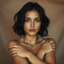 Serene Introspection: A Soft-Lit Portrait