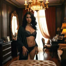 Golden Glamour: Elegant Dressing Room