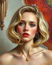 Degas-Inspired Portrait of Blondie