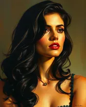 Geometric Stylization of Salma Hayek (Töpfer Inspired)