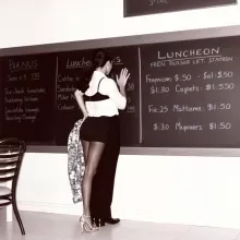 1950s Diner Dialogue: Woman and Man Discussing Menu