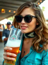 Nerdy Nymph at Craft Beer Fest, Sunlit Enhancement