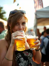 Title: "Nerdy Nymph at Craft Beer Fest