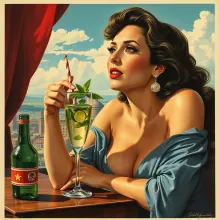 Soviet-Style Mojito Propaganda (Salma Hayek)