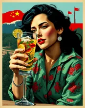 Soviet-Style Mojito Propaganda (Salma Hayek)