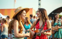 Vibrant Summer Music Festival Gathering