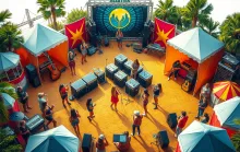 Isometric Summer Music Fest

Or

Wide-angle Isometric Festival

Or simply

Isometric Summer Gathering