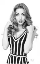 Confident Stripe Portrait