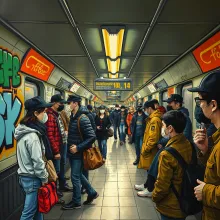 Subway Chaos Graffiti Stylization