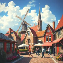 Quaint Dutch Village Through Ages