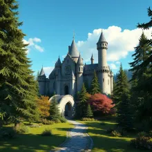 Futuristic Medieval Castle Forest Scene

This title encapsulates the essence of the AI art, providing a concise yet descriptive summary.