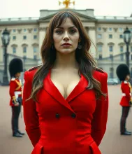 Sensual Royal Guard Cosplay at Buckingham Palace