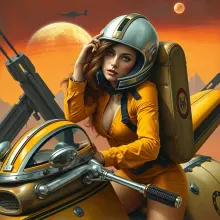 Megan Fox as '50s Space Cadet: Martian Spaceship Encounter