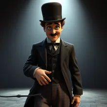 3D Charlie Chaplin Model