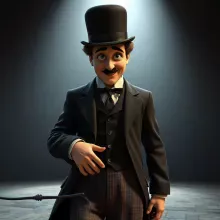 3D Charlie Chaplin Model