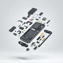 Detailed 3D Smartphone Deconstruction