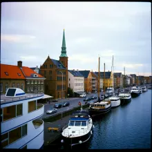 Hamburg Harbor Glow at Golden Hour