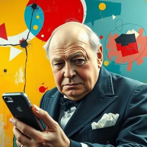 Abstract Churchill Gaze on iPhone

Or alternatively: iPhone and Churchill's Abstraction