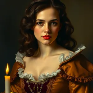 Rembrandt-inspired Penelope Cruz Portrait: A Baroque Masterpiece